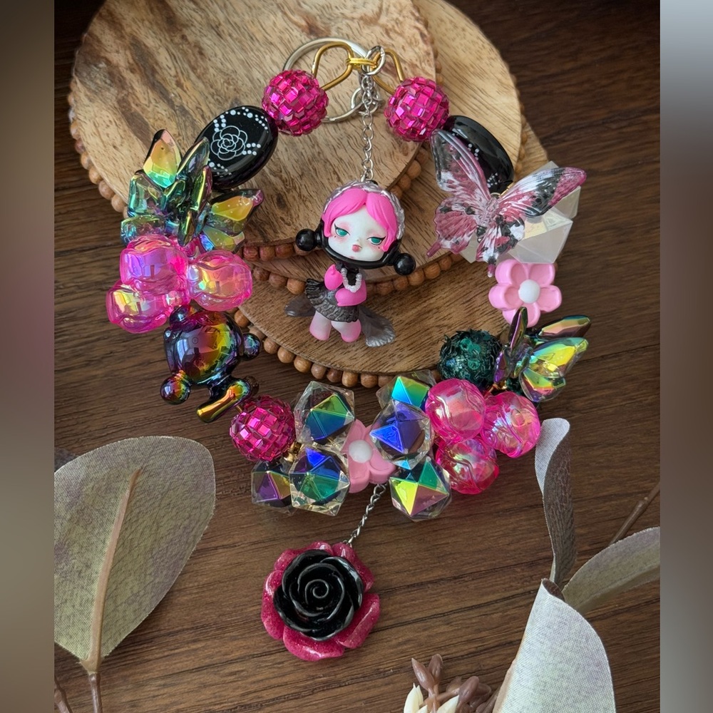 Skullpanda Beaded Wreath Car Hanger Decor